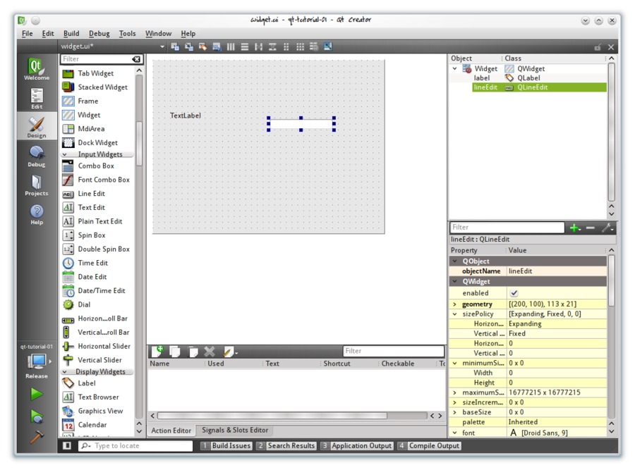 Time editor. Qt среда разработки. Qt creator. Виджеты qt creator. Qt creator уроки.