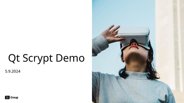 QtCS2024 QtScrypt - Qt Wiki